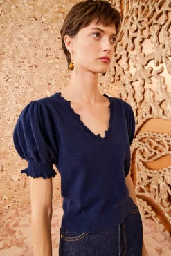 Best Sale Ulla Johnson Polline Top Midnight