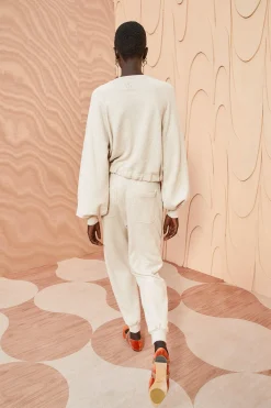 New Ulla Johnson Rory Pants Oatmeal Melange