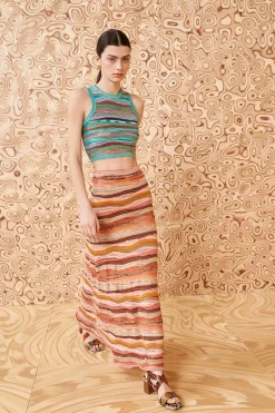 Shop Ulla Johnson Rosen Skirt Sunset