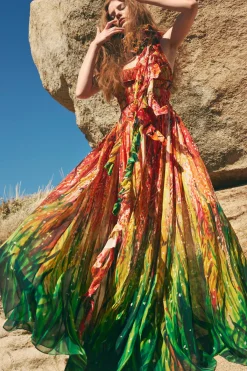 Online Ulla Johnson Rosie Gown Cherry In Lace