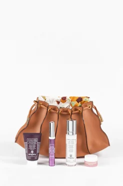 New Ulla Johnson Sisley X Adria Pleated Wave Amber Brown