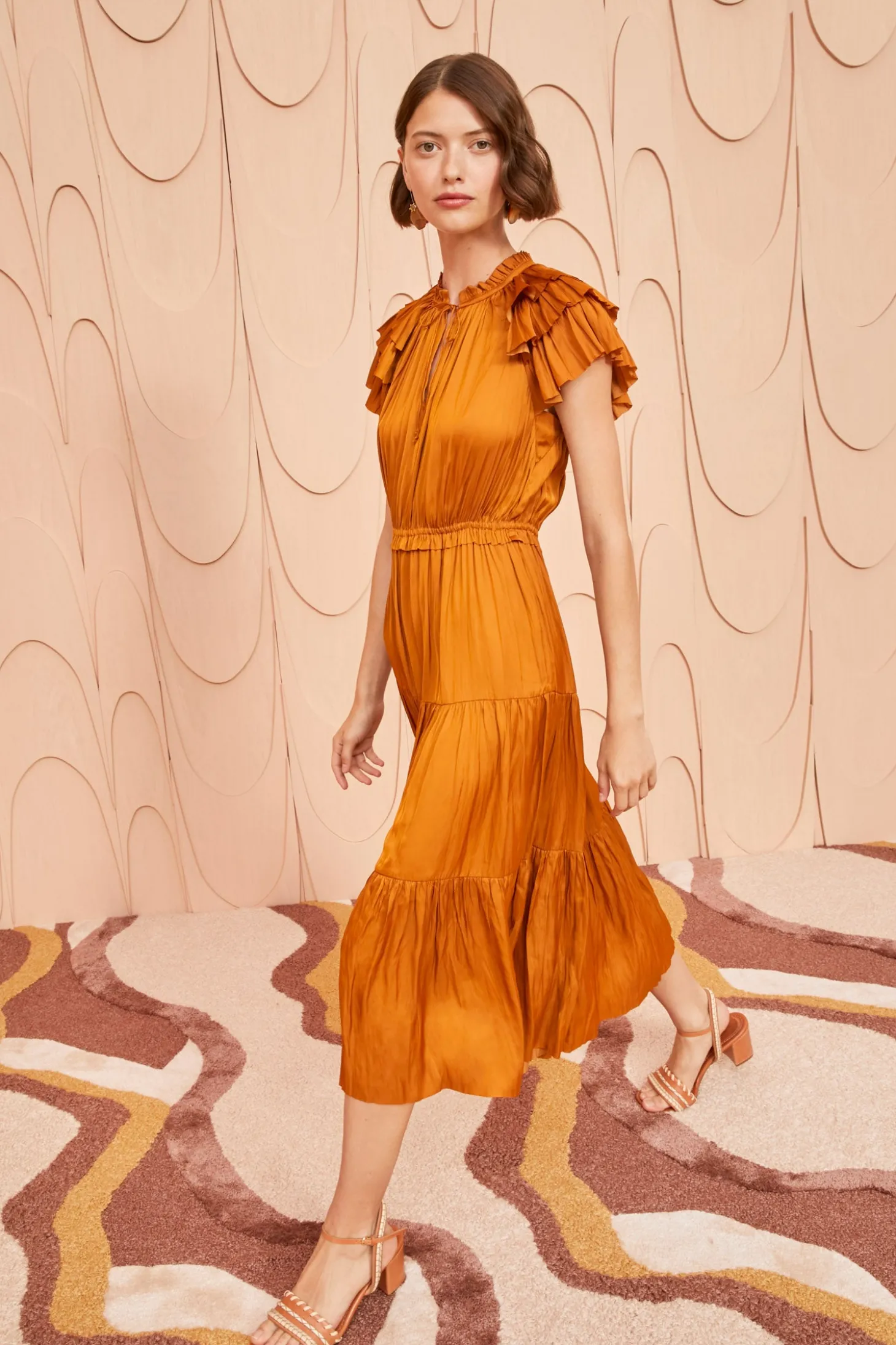 Fashion Ulla Johnson Sofia Mid Heel Saddle