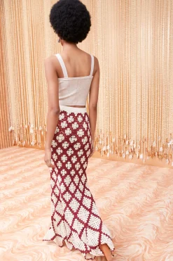 Best Sale Ulla Johnson Summer Skirt Claret