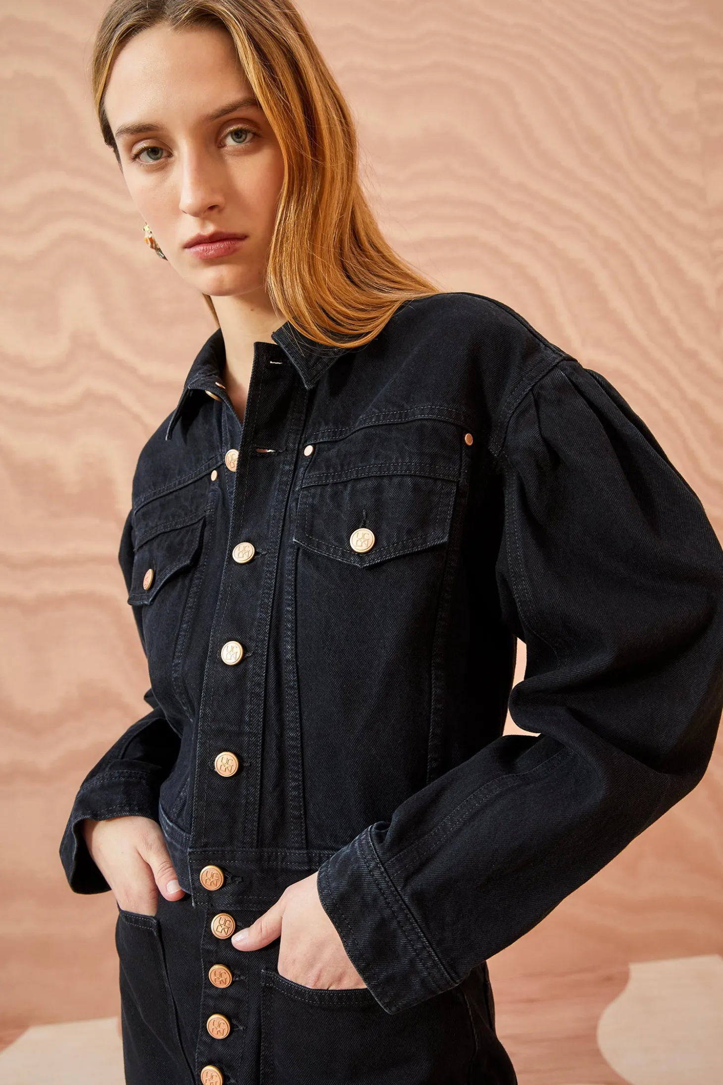 Best Sale Ulla Johnson The Cosette Jacket Noir Wash