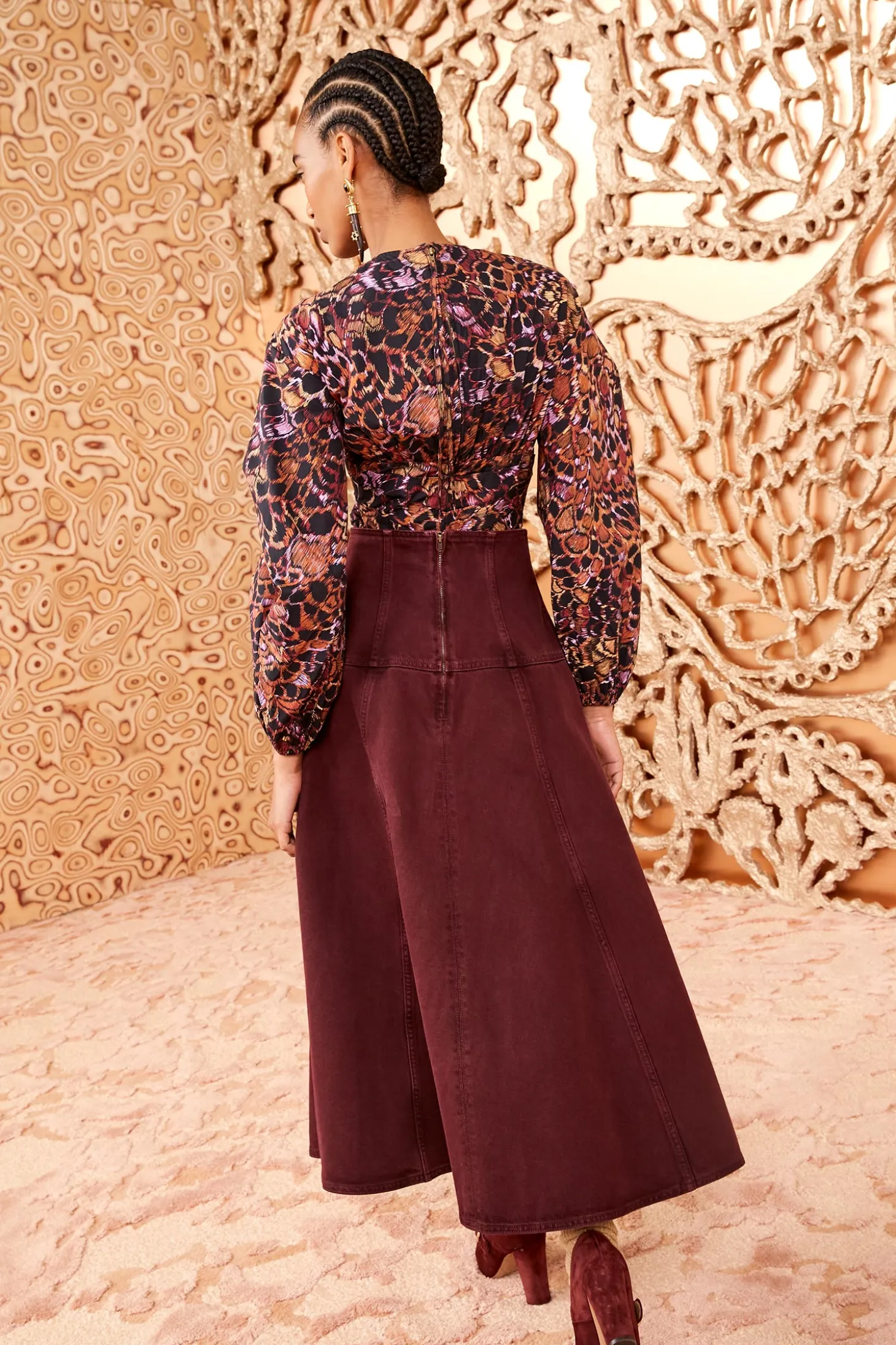 Flash Sale Ulla Johnson The Estelle Skirt Claret Wash