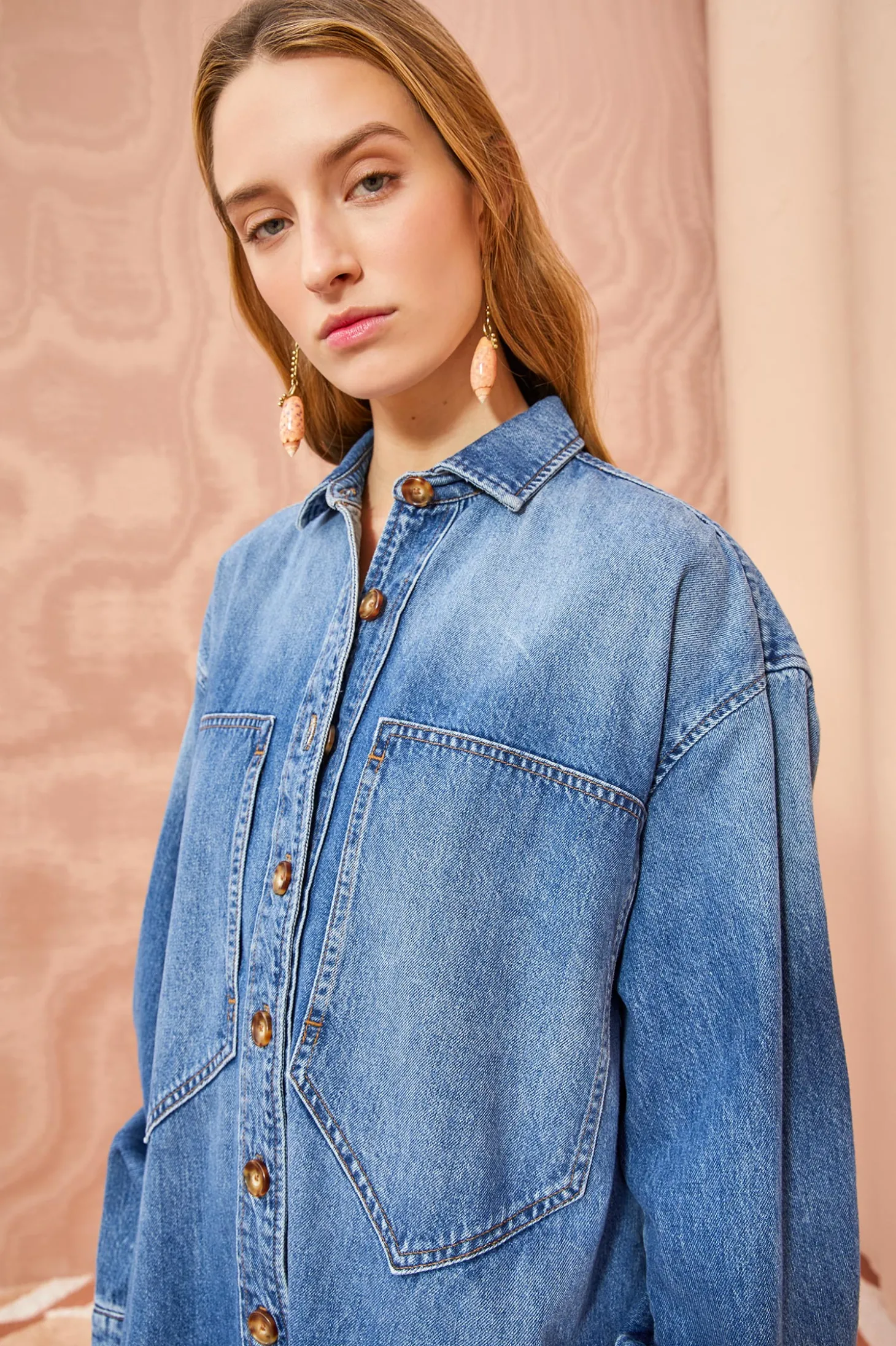 New Ulla Johnson The Valerie Dress Danube Medium Indigo Wash