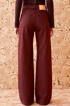 Cheap Ulla Johnson The Willow Jean Claret Wash