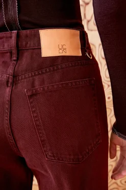 Cheap Ulla Johnson The Willow Jean Claret Wash