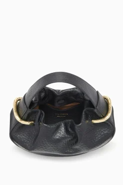 Flash Sale Ulla Johnson Tilda Ruched Mini Bag Noir