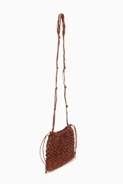 Clearance Ulla Johnson Tulia Knotted Crossbody Pecan Brown
