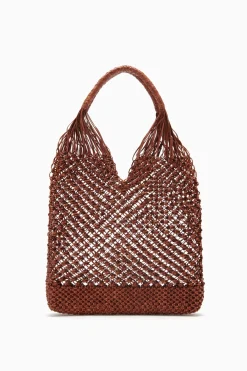 Sale Ulla Johnson Tulia Large Knotted Hobo Pecan Brown