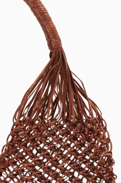 Sale Ulla Johnson Tulia Large Knotted Hobo Pecan Brown