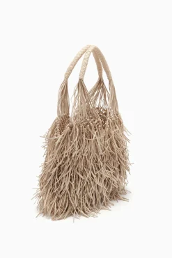 Shop Ulla Johnson Valeria Large Fringe Hobo Alabaster