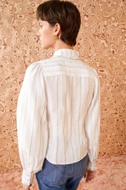 Clearance Ulla Johnson Vedra Blouse Chalk