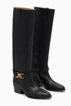 Sale Ulla Johnson Willow Cowboy Boot Noir